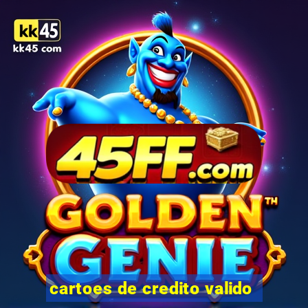 cartoes de credito valido